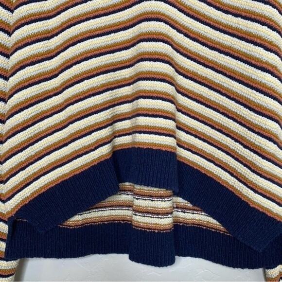 Madewell Arden Striped V Neck Pullover Sweater XL - Picture 3 of 9